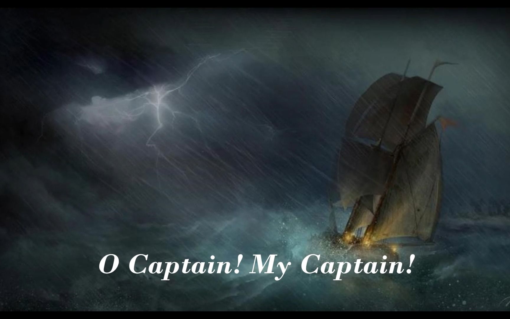 [图]【英诗朗诵】O Captain! My Captain!（美音）