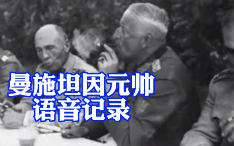 [图]曼施坦因元帅的珍贵语音记录 1946年纽伦堡审判期间关于战争的证词