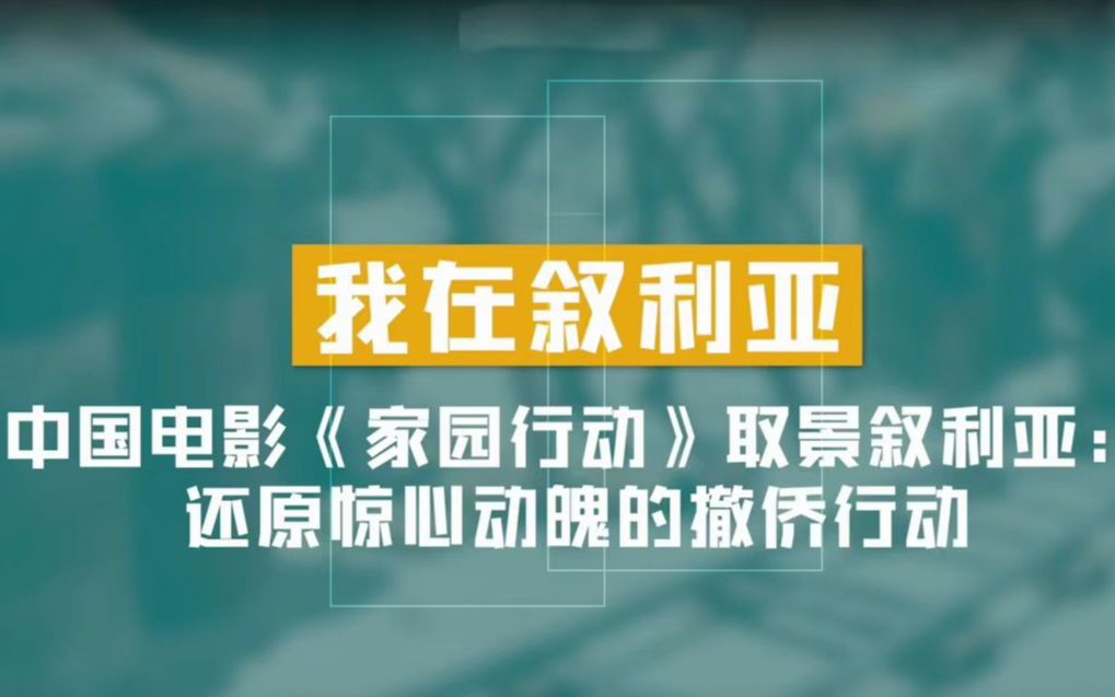 真实景!中国首部外交撤侨电影取景叙利亚:还原惊心动魄的撤侨行动哔哩哔哩bilibili