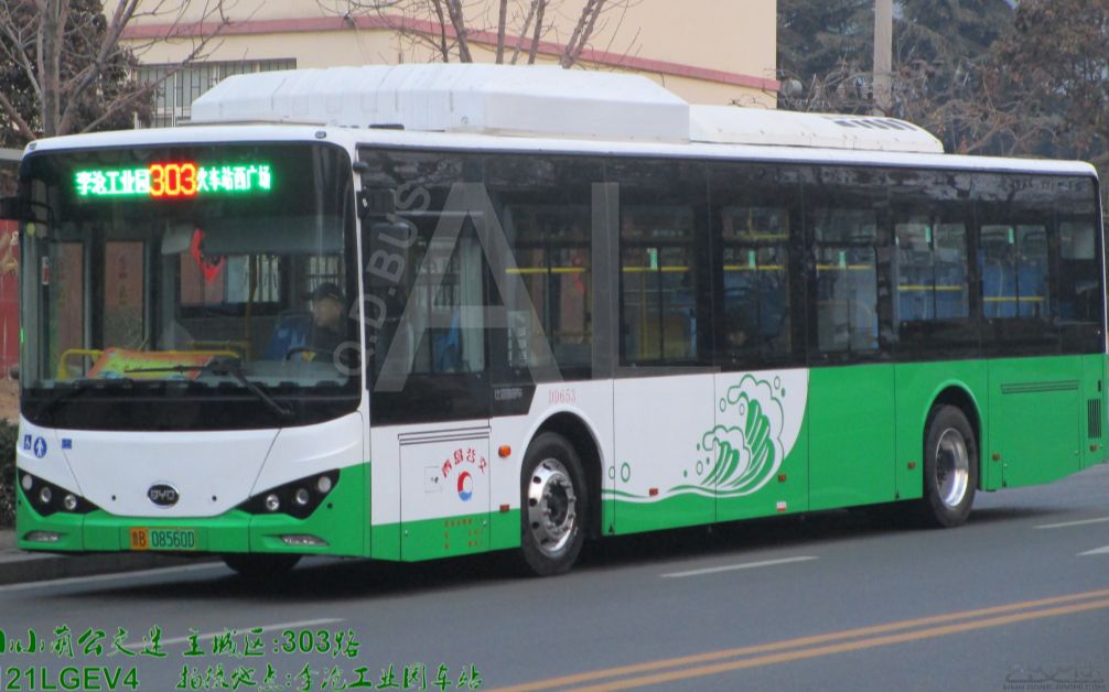 pov077青岛公交303路李沧工业园火车站西广场下行全程10倍速pov