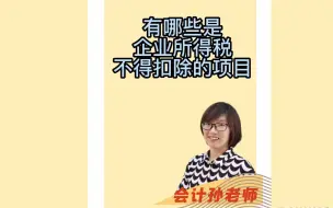 Download Video: 有哪些是企业所得税不得扣除的项目