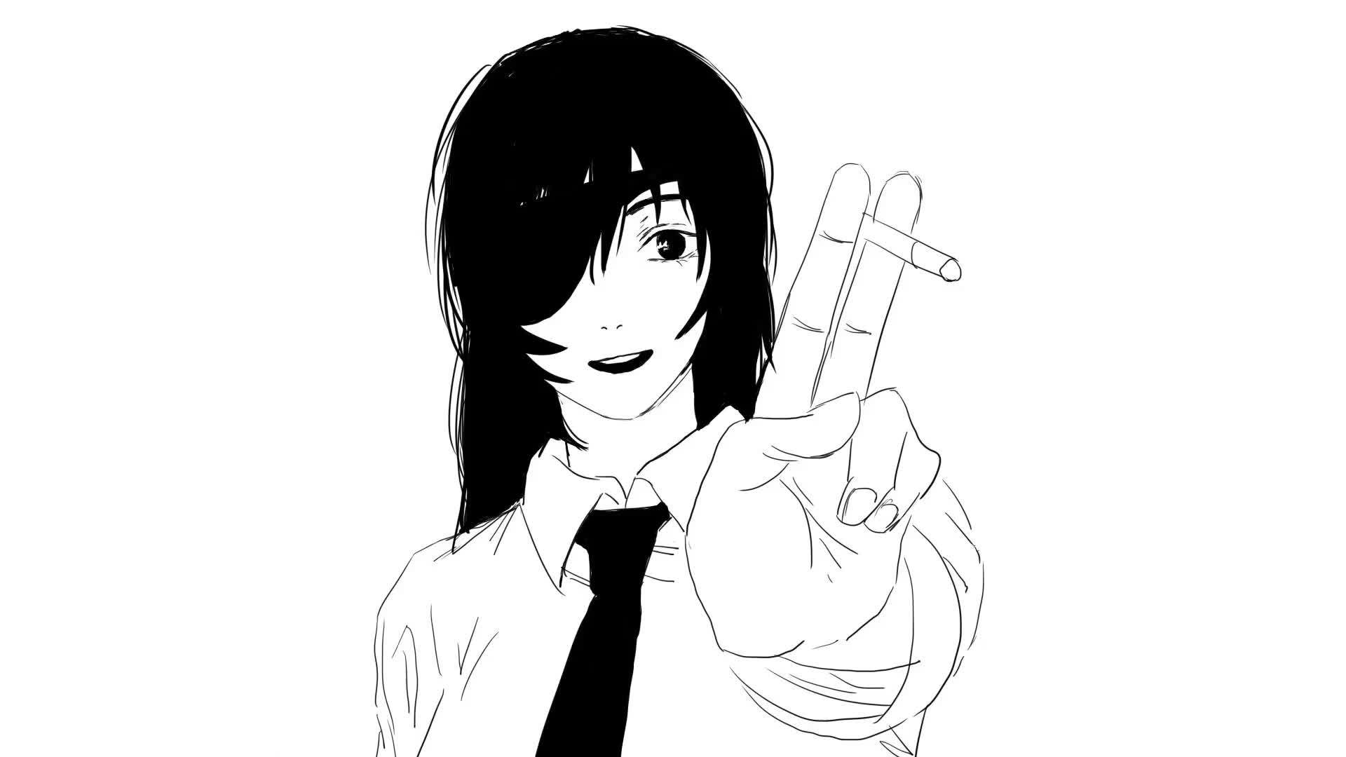 【电锯人】姬野摸鱼_哔哩哔哩 (゜-゜)つロ 干杯~-bilibili