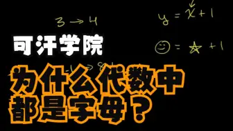 可汗学院国语中字-为什么代数都是字母