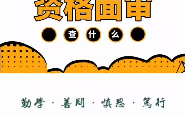 资格面审查什么?哔哩哔哩bilibili