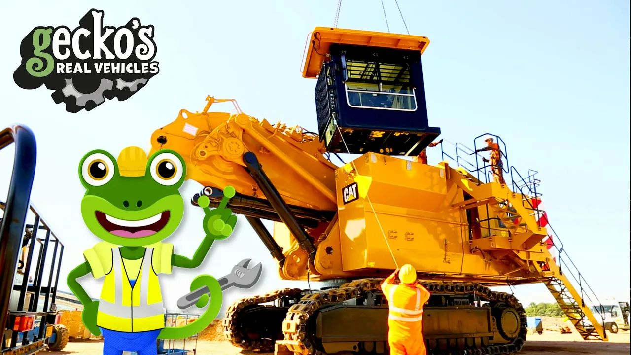 [图]巨型挖掘机 - GIANT Excavator - Gecko s Real Vehicles - 宝宝英语动画