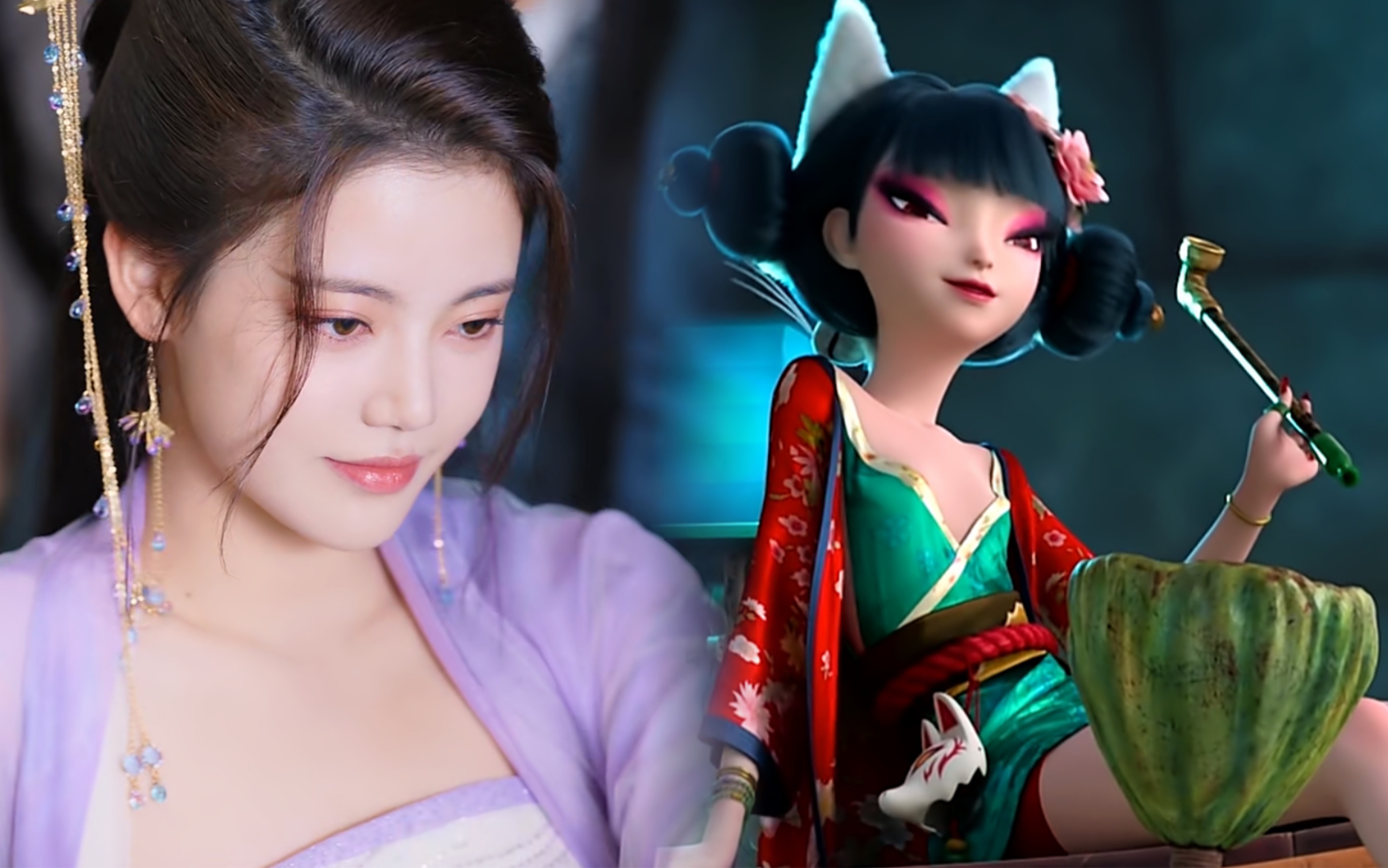 孙珍妮演的小狐狸翩然,妥妥真人版宝青坊主!又媚又蛊,太勾人了!