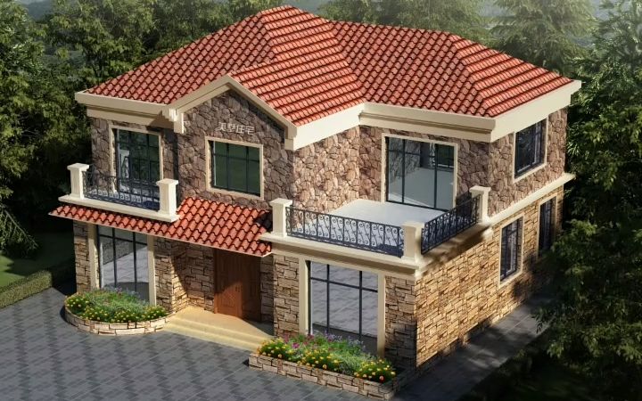 【农村自建房】二层欧式别墅,简单实用,一家人刚刚好