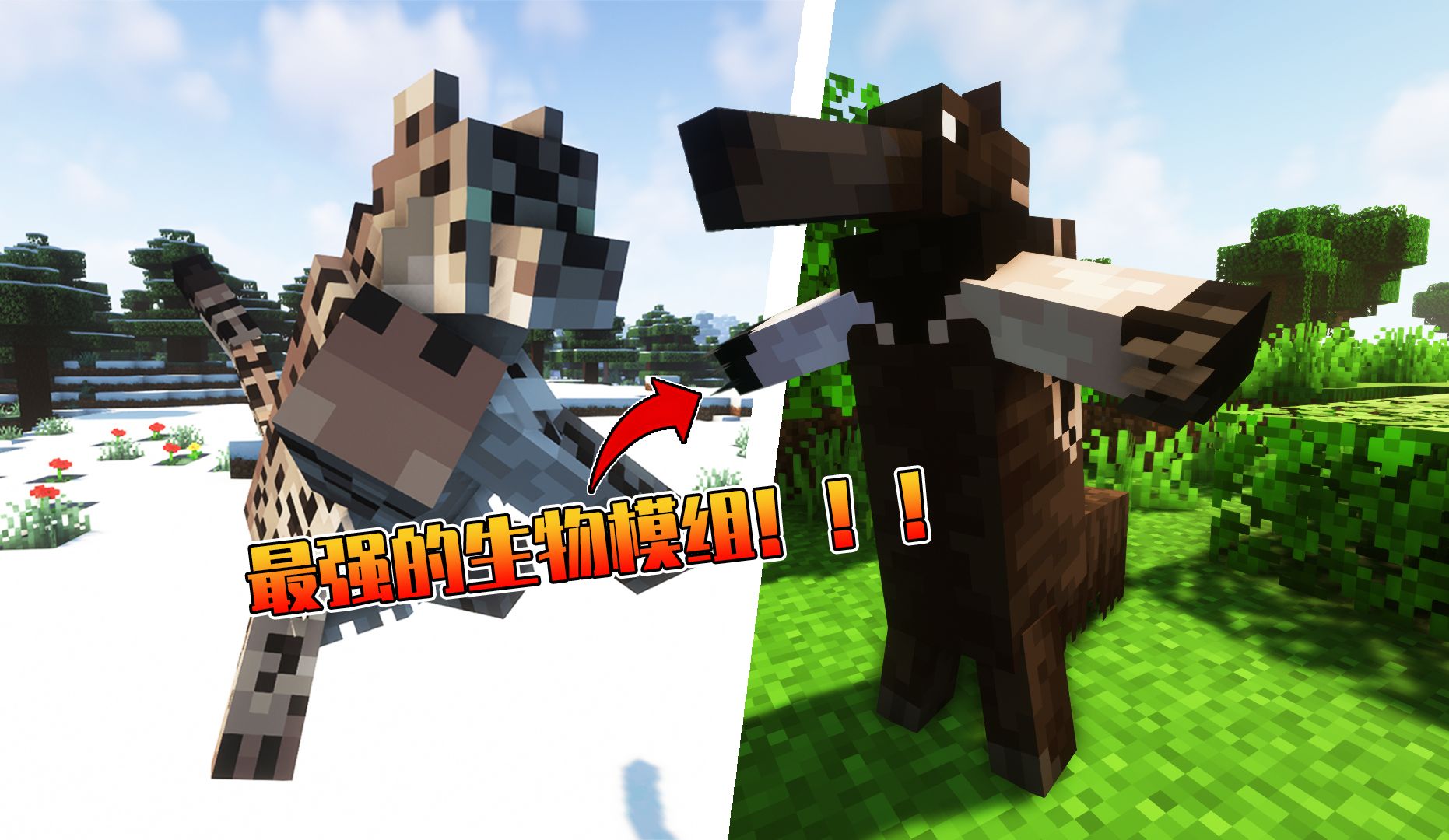 【Minecraft】近100种新的生物!质量超高!细节丰富!我的世界模组介绍第不知道多少期“alex生物补档第四期”单机游戏热门视频