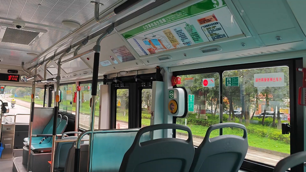佛山公交319路中车teg6853bev08(c08)电磁录音