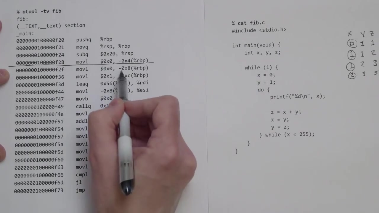 [图]Comparing C to machine language