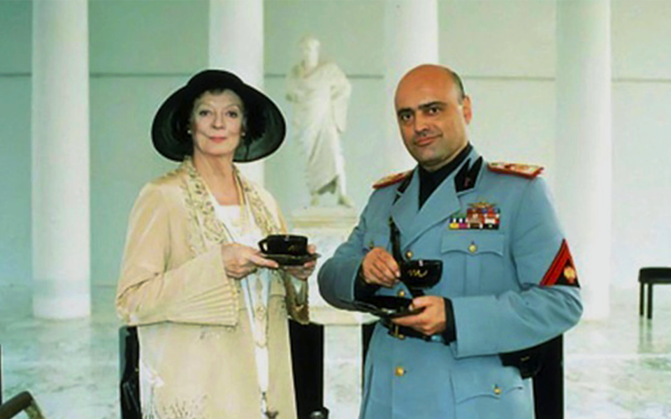 与墨索里尼喝茶