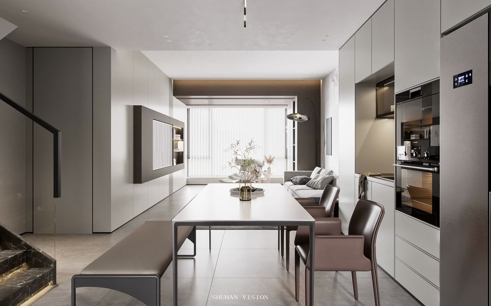 清溪软装风格 #其他住宅空间案例 现代风格家装表现 #知末网