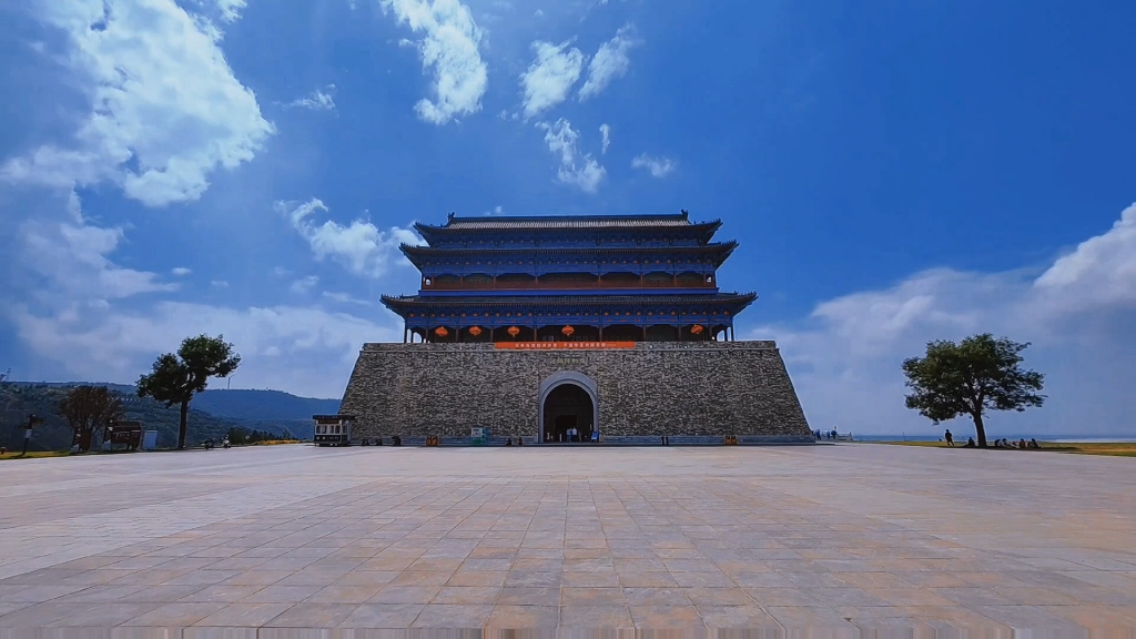 打卡潼关古城蓝天白云如期而至