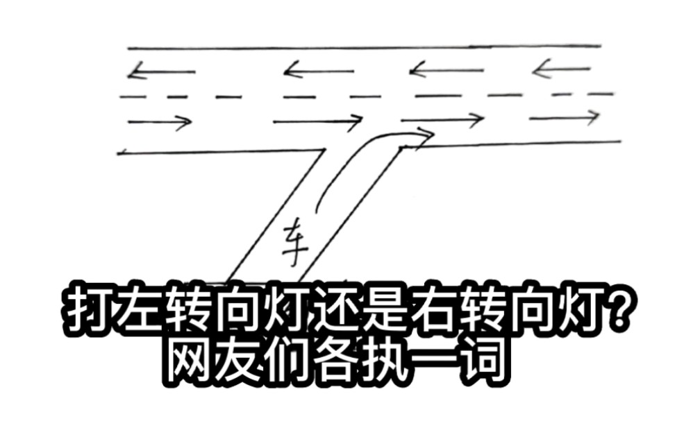 [图]这个路口出来，应该打左转向灯还是右转向灯？网友们各执一词