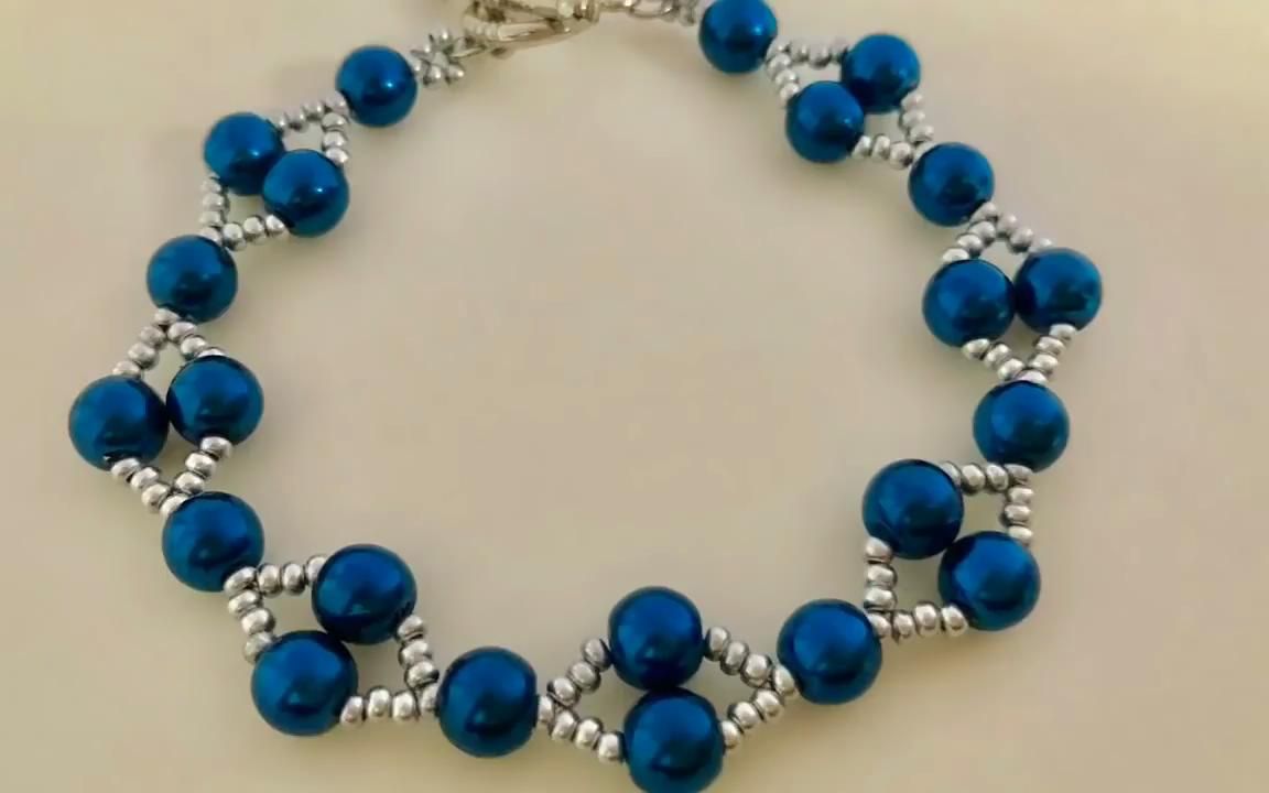 [图]串珠 Simple But Effective Beaded Bracelet. Anybody can make it.Super Easy Tutorial