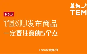 Download Video: Temu发布新商品，这5点一定不能错