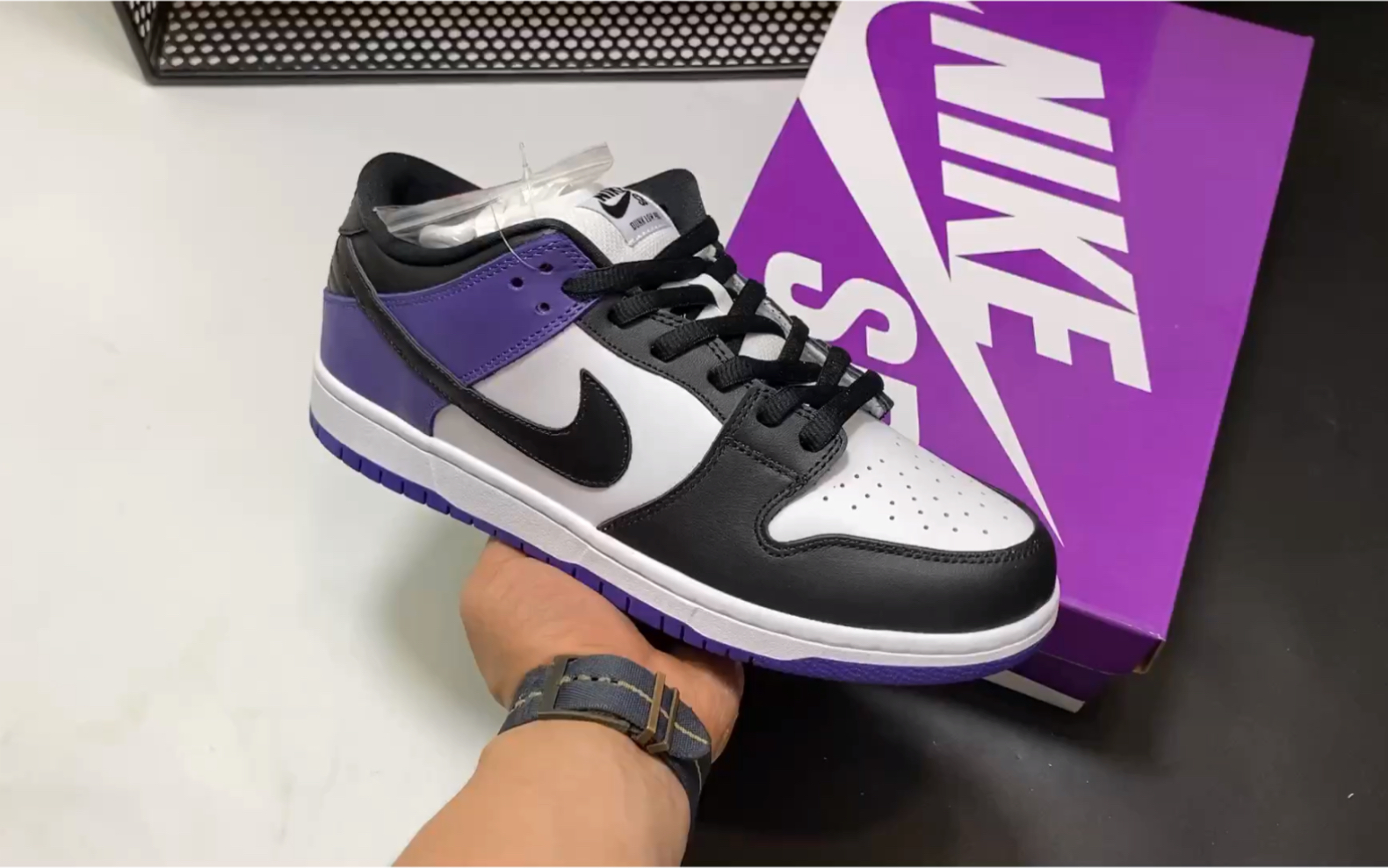活动作品测评sbdunklowprocourtpurple黑紫