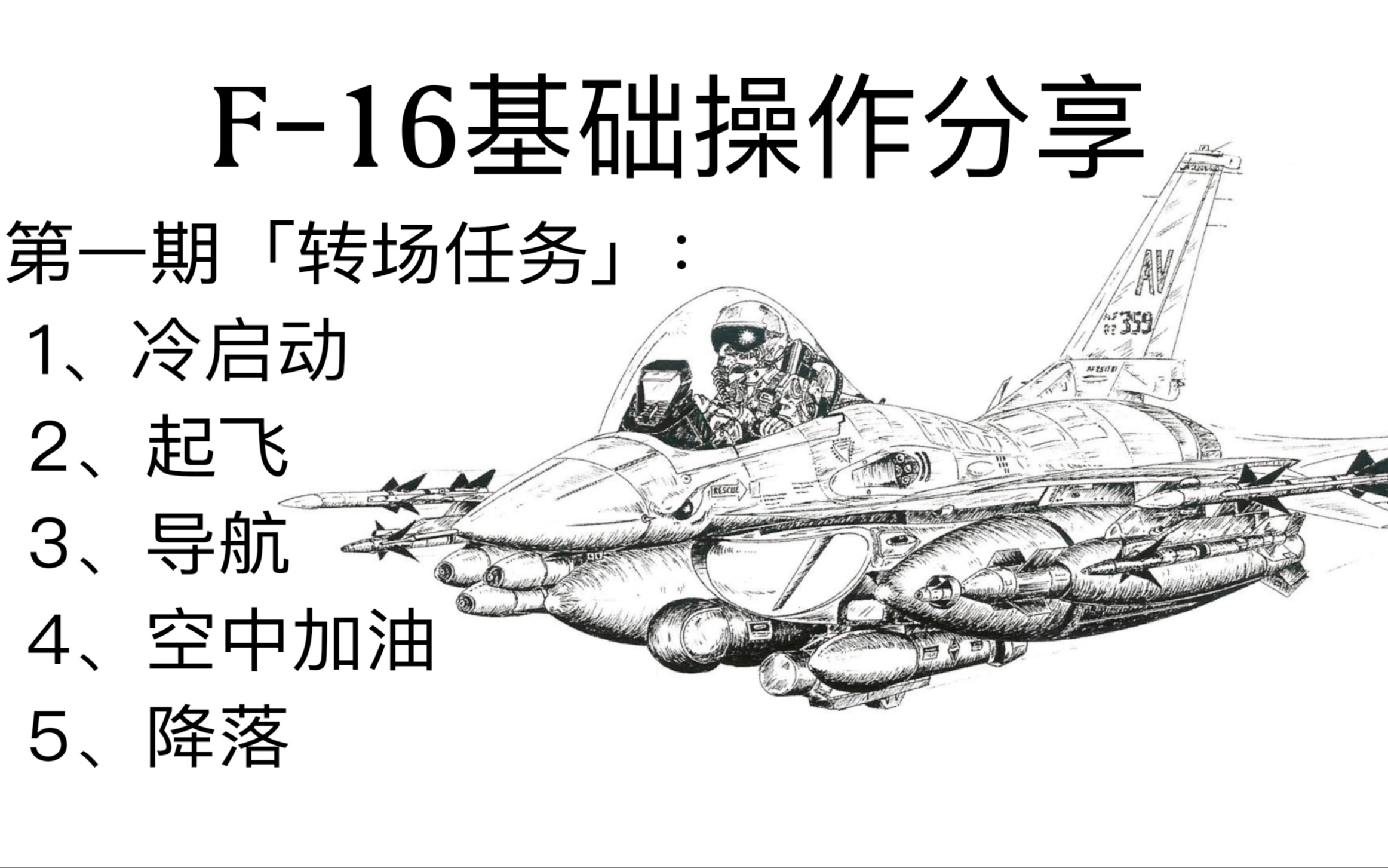 F16基础操作分享(Part2:导航、空中加油、降落)哔哩哔哩bilibili