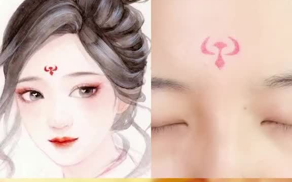 古风 汉服 眼妆 花钿妆 鼠年我醉潮