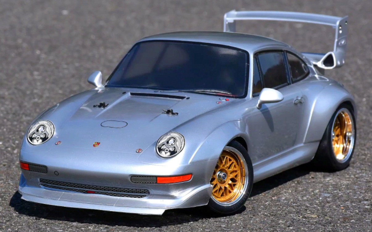 【走行动画】田宫遥控跑车 ta-02sw 保时捷911 gt2 跑车 遥控车