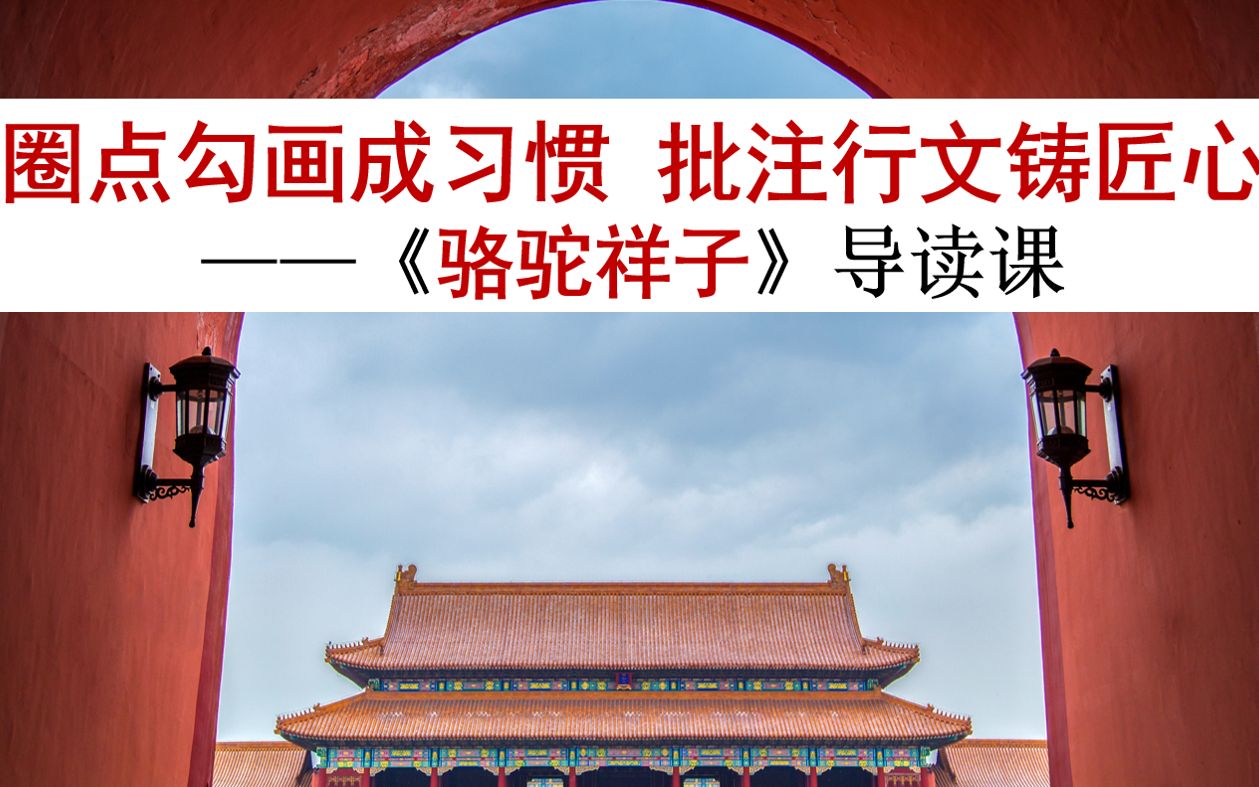 圈点勾画成习惯 批注行文铸匠心——《骆驼祥子》导读课哔哩哔哩bilibili