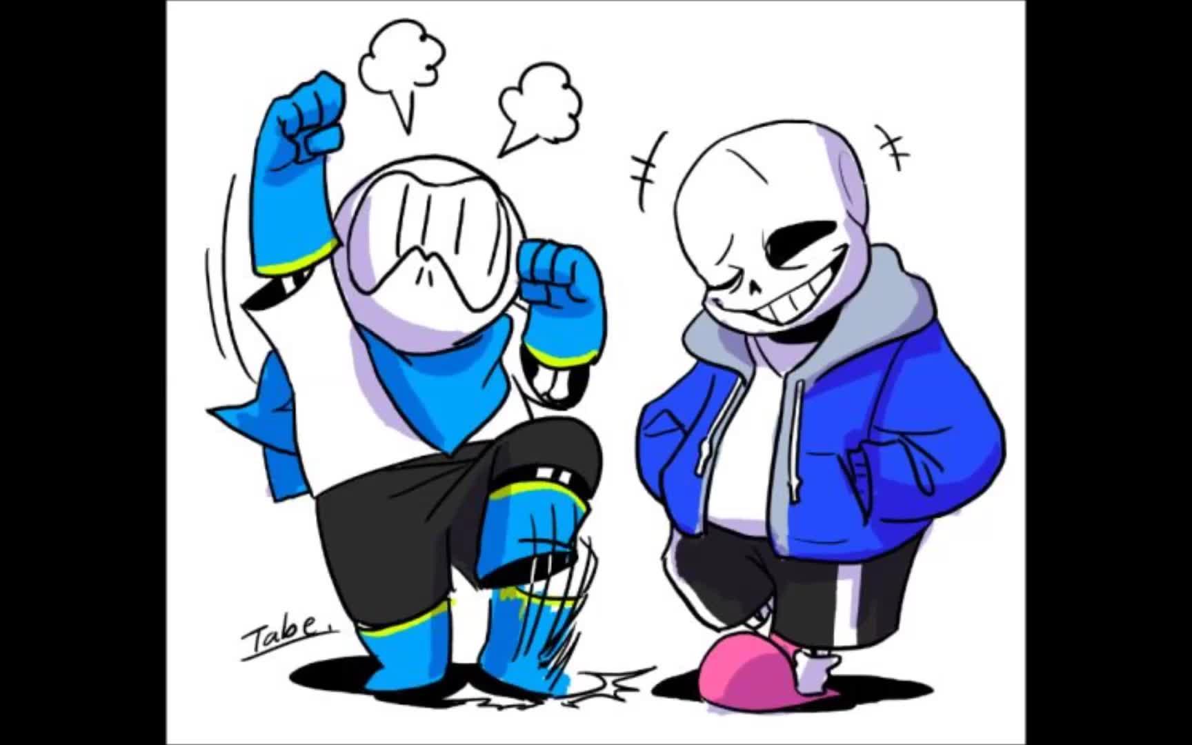 [an au where sans is papyrus] the warrior pal.