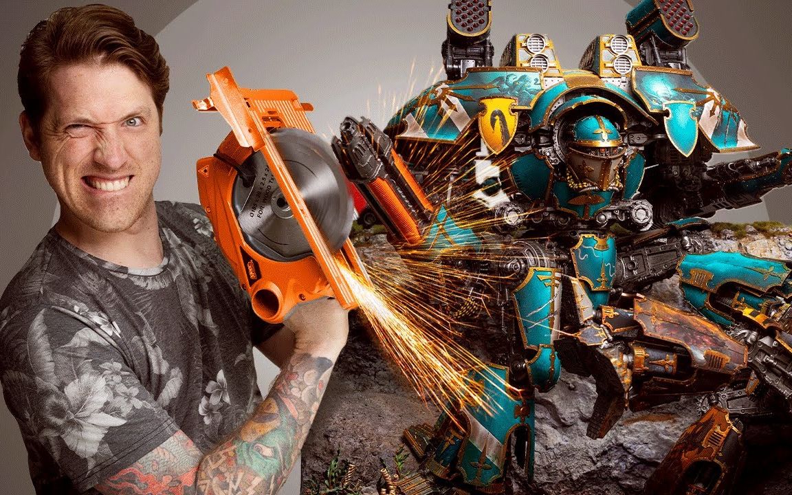 warhammer 战锤40k warlord-titan 战将级泰坦vs切割机(细节增加)