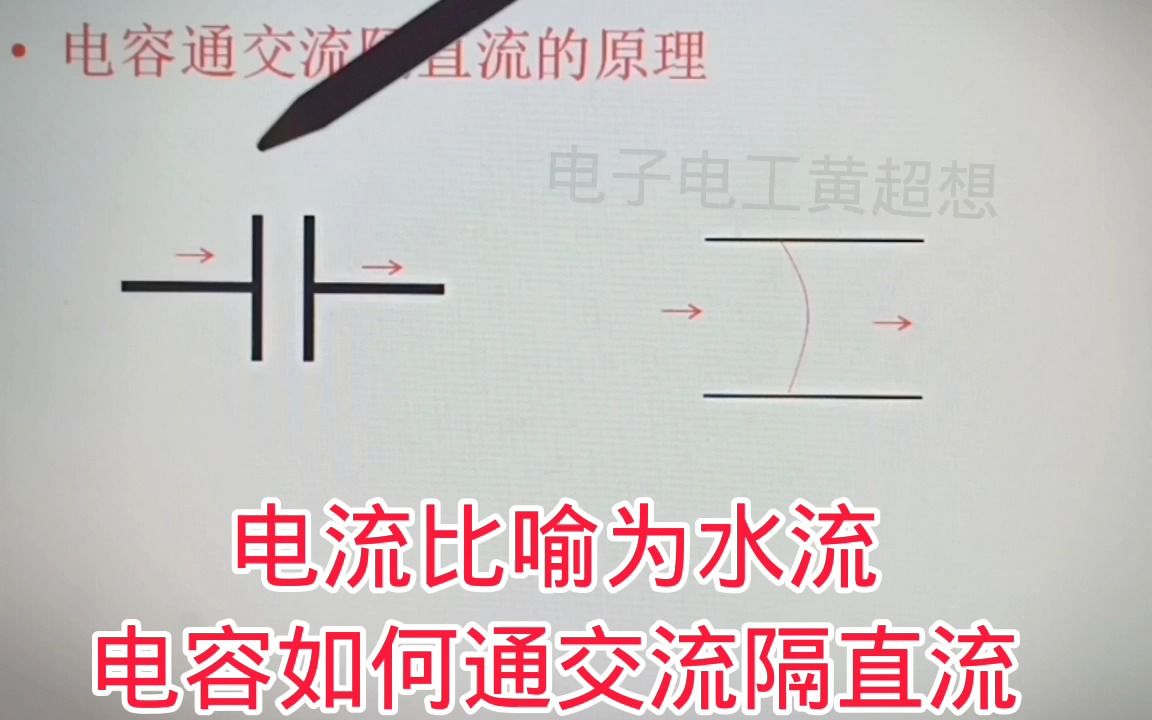 389电流比喻为水流 电容是如何通交流隔直流的?简单哔哩哔哩bilibili