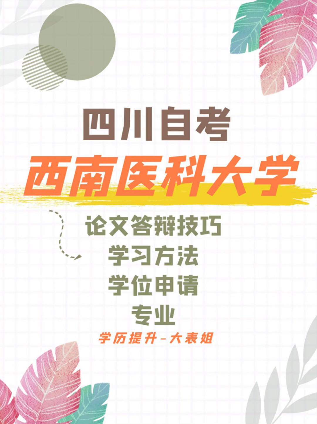 西南医科大学是四川省内最好的医学类院校,只招收本科专业:护理学、药学、医学检验技术,专业性强,建议有基础的同学报考.报名后班主任和大表姐二...