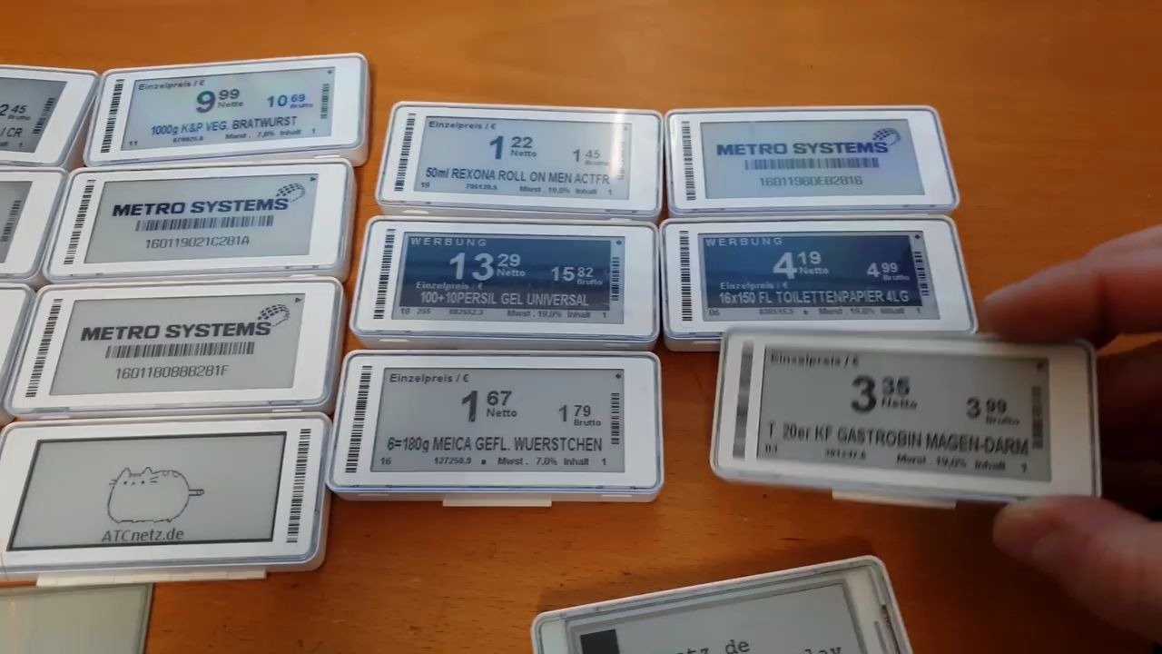 超市电子价签墨水屏改造 墨水屏 Cheap Arduino EInk Display from old supermarket Price Tag哔哩哔哩bilibili