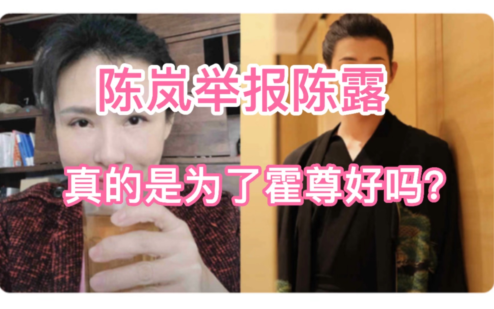 陈岚报警陈露敲诈霍真真是出于正义吗明眼人都知道这是在害霍尊伪善的