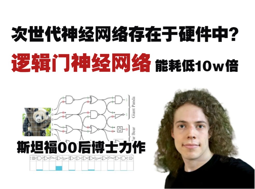 次世代神经网络存在于硬件中? 斯坦福00后博士力作 逻辑门神经网络能耗低10w倍哔哩哔哩bilibili