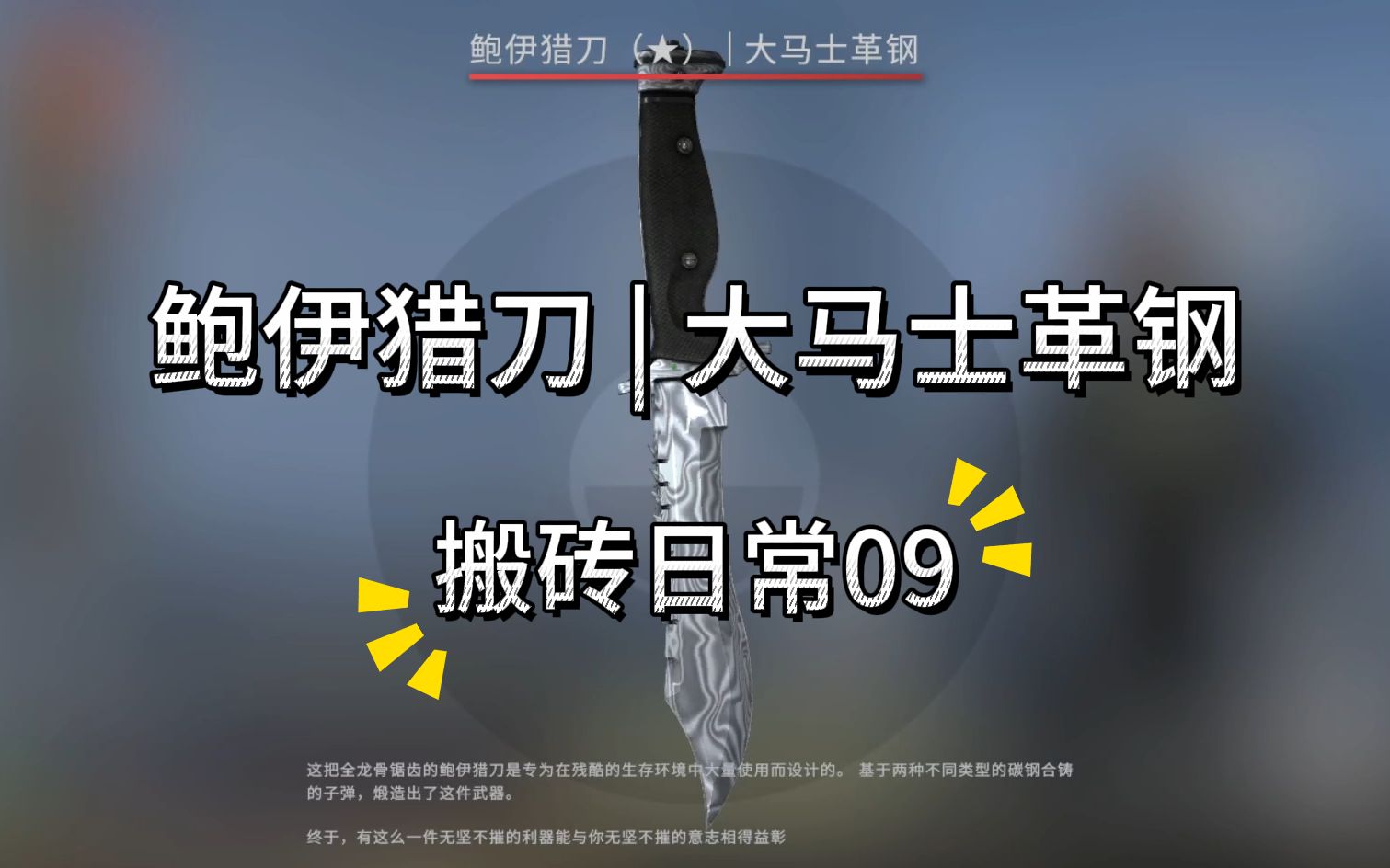 csgo鲍伊猎刀改名图片