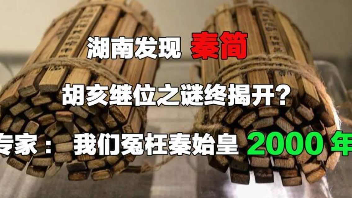 海外回归一批竹简,揭开胡亥登基历史真相:赵高背了两千年黑锅哔哩哔哩bilibili