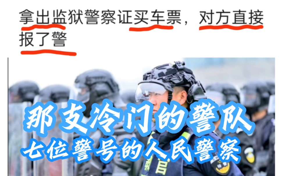 【无言的苦笑】那支冷门的七位警号队伍—监狱人民警察队伍(附电视剧《大漠高墙》片尾曲《大漠汉子》)哔哩哔哩bilibili