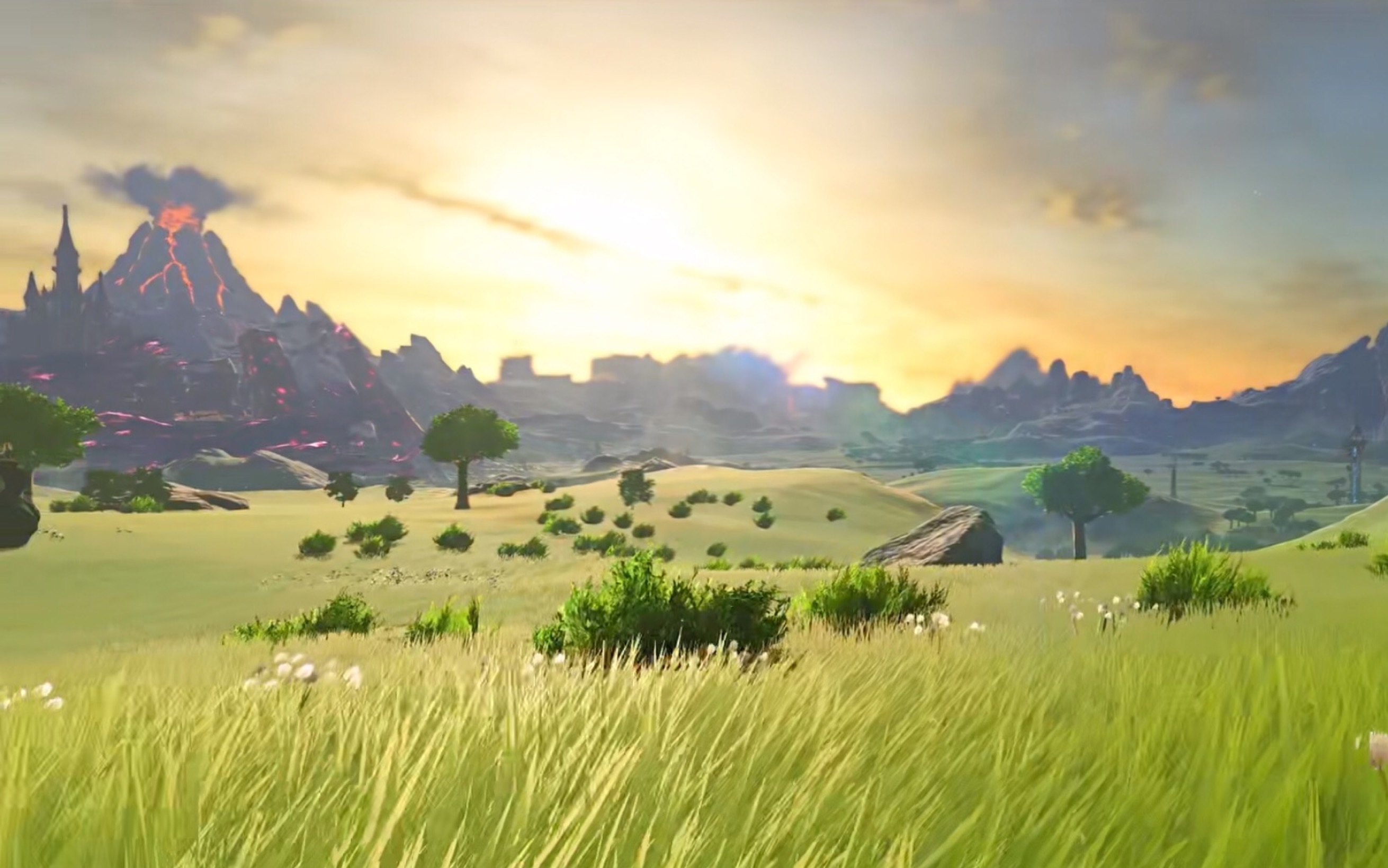 【塞尔达传说:旷野之息】海拉鲁大陆风光第一人称,每一帧都可以做壁纸
