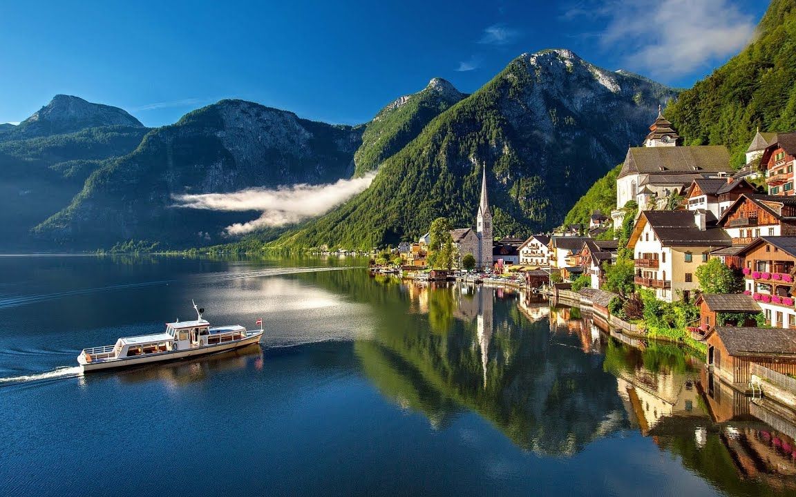 【4k】奥地利的天堂啊!哈尔施塔特,旅行日记上的打卡地