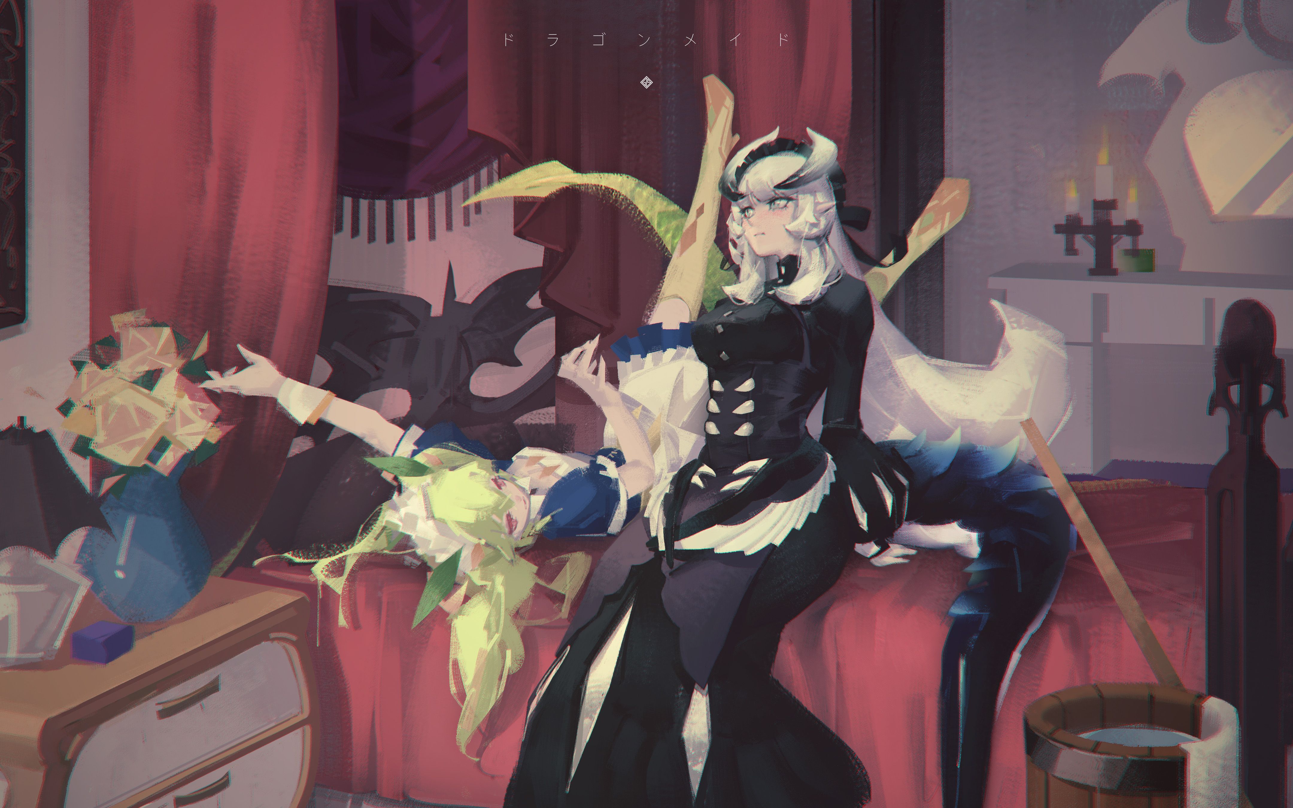 【ps绘画】半龙女仆