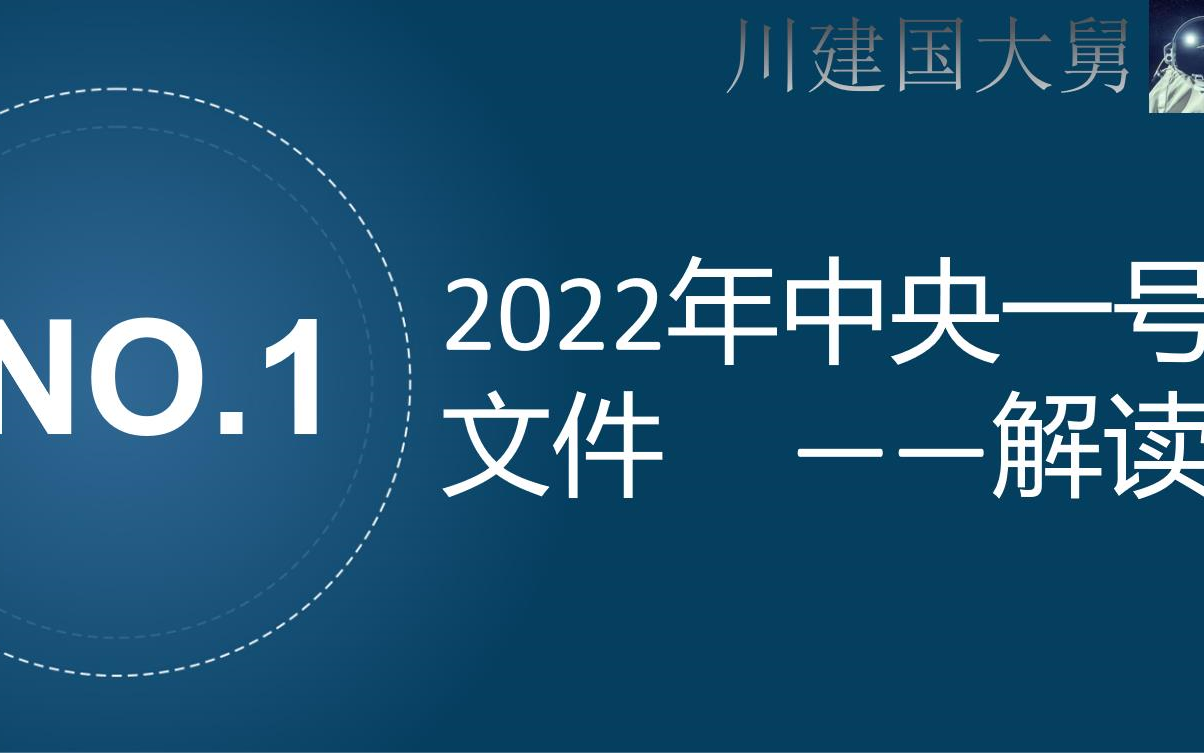 NO.1:2022年中央一号文件+解读+要点速读+亮点+粮食安全+乡村治理+评论3篇+答题用语哔哩哔哩bilibili