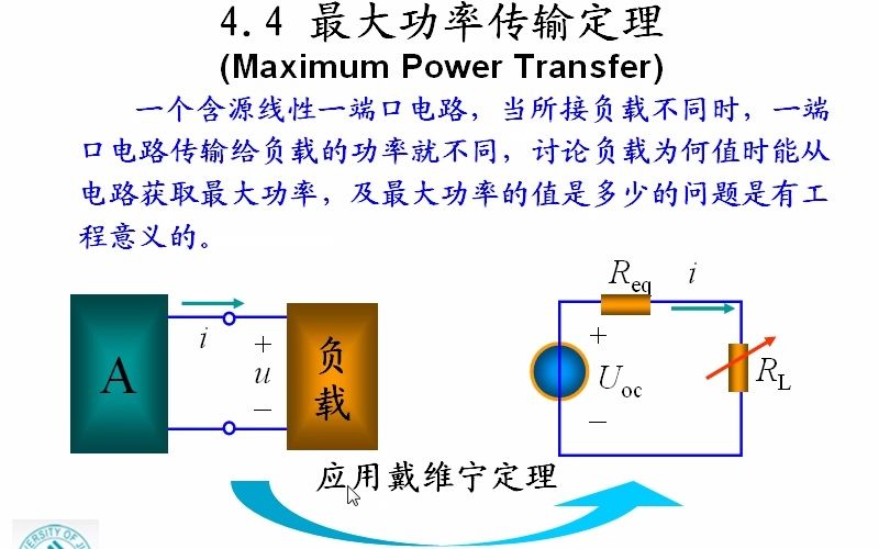 4.44.7最大功率传输定理特雷根定理互易定理对偶定理哔哩哔哩bilibili