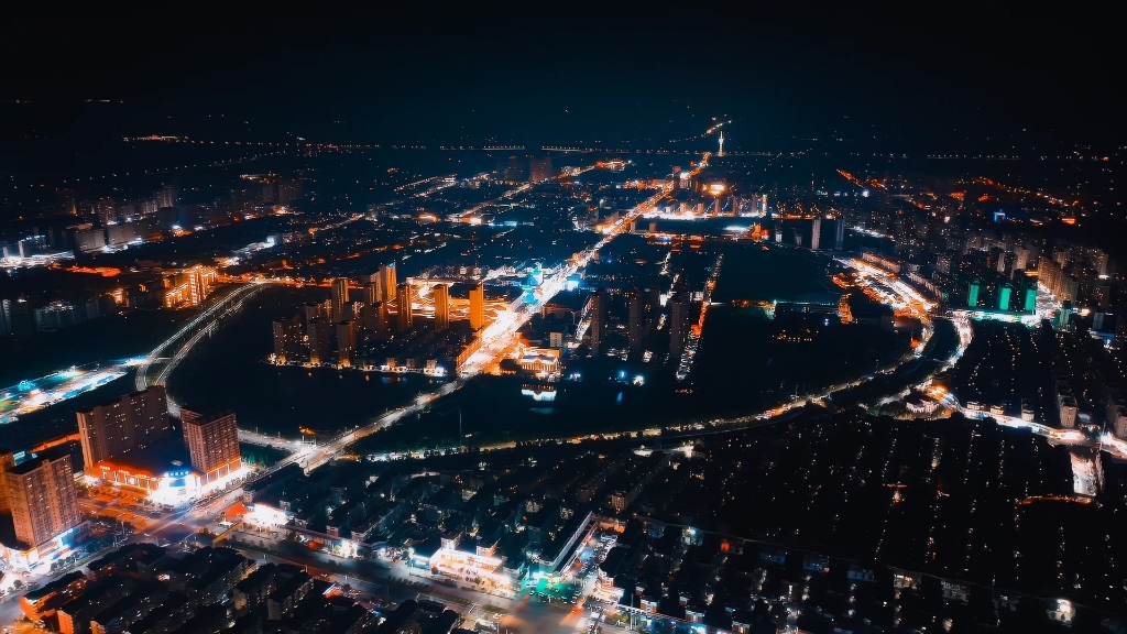 砀山古城夜景图片