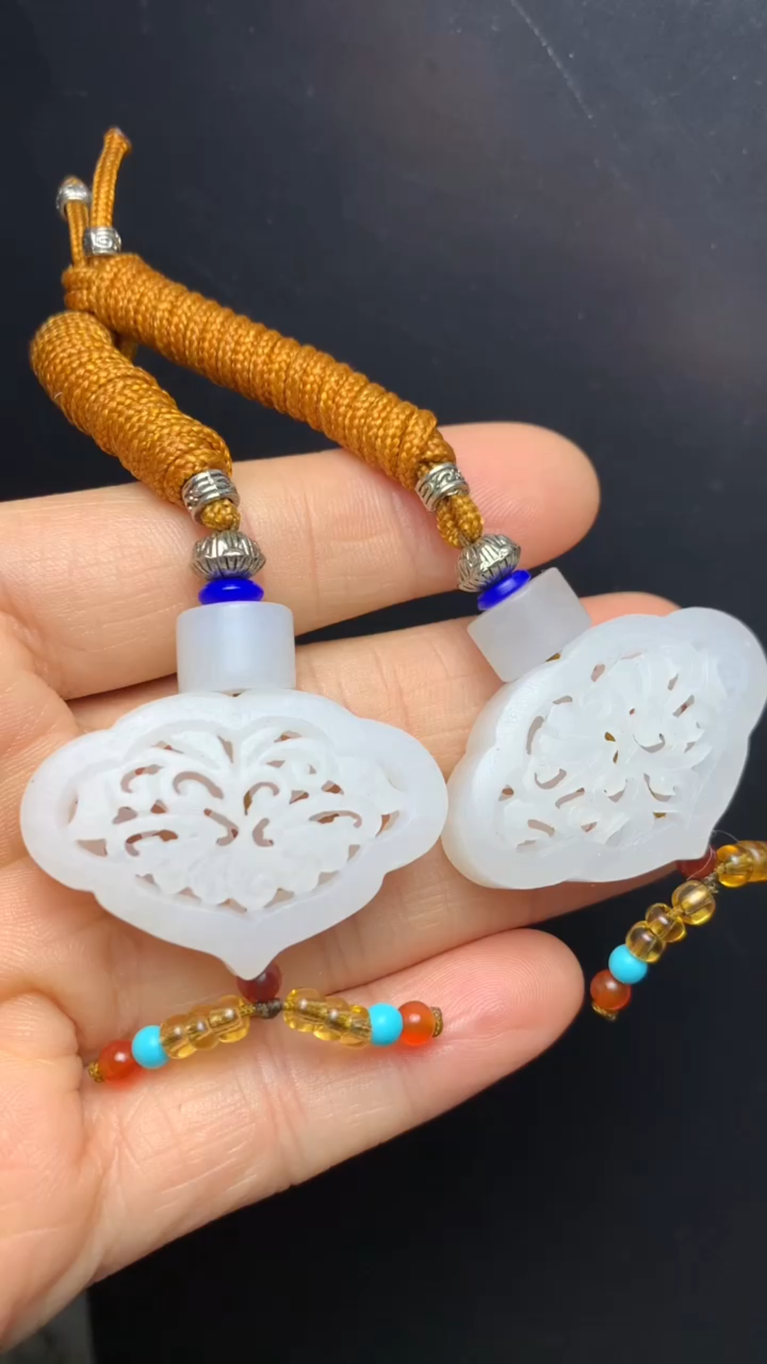 活动  【退坑回血】和田玉俄料香囊 可改成压襟宫绦腰佩禁步车挂包挂