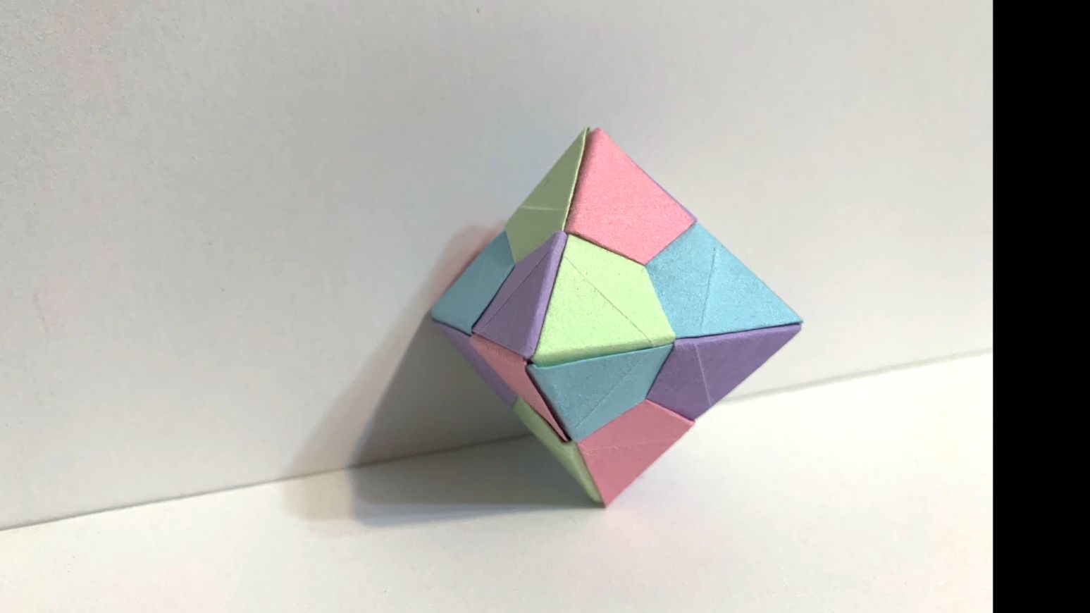 【origamiexplosion】diamond折纸花球制作教程