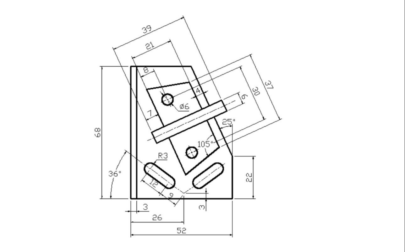 autocad 基础篇,图纸精挑细选,练习大合集 (119)