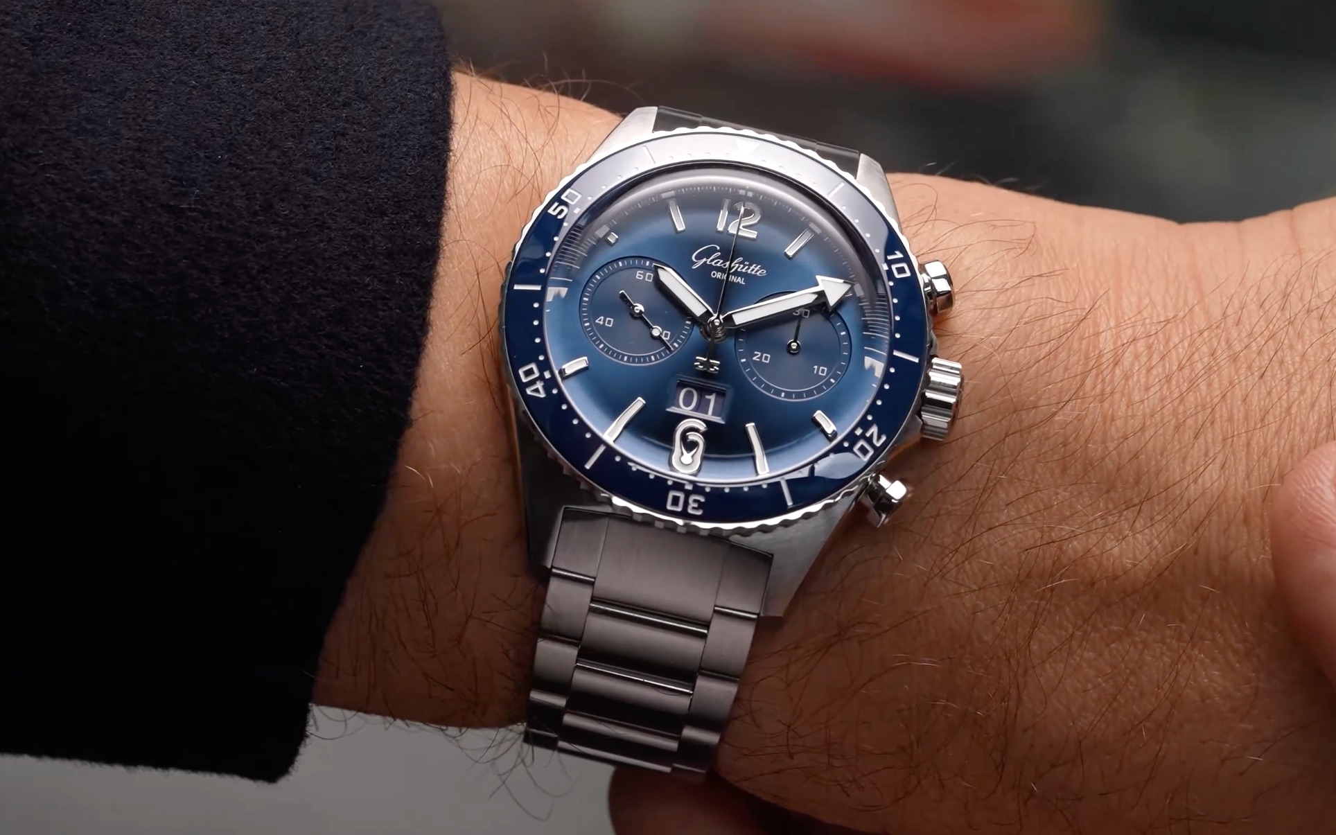 glashütte original格拉苏蒂原创seaq计时表 一只脱颖而出的高阶潜水