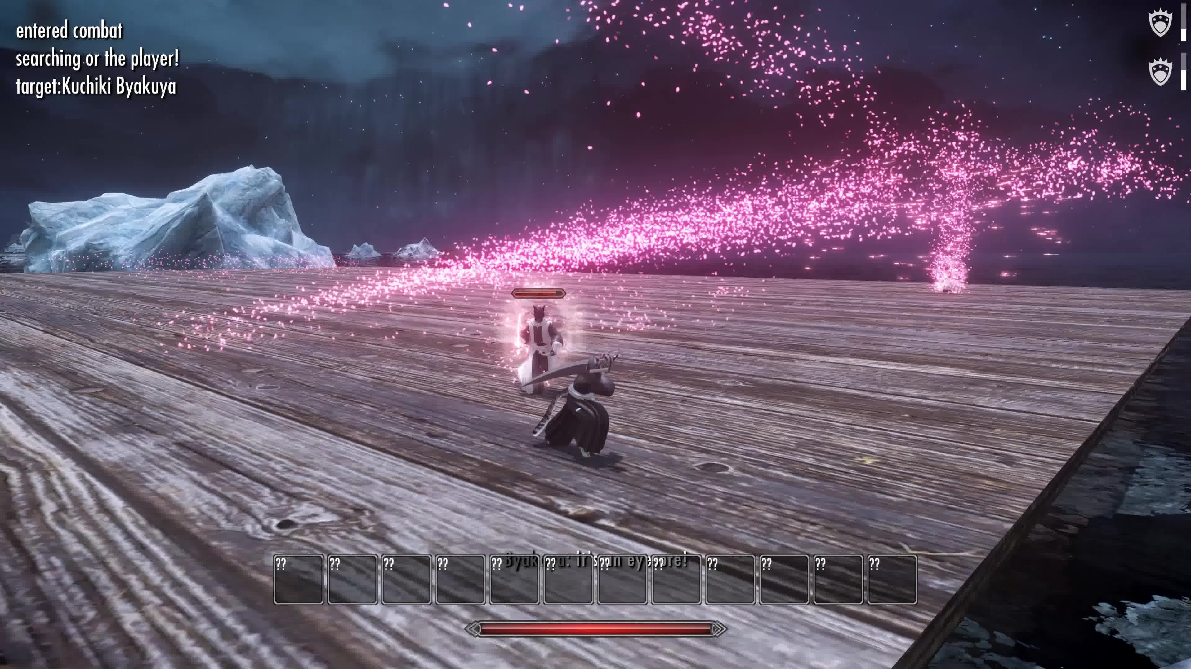 上古卷轴5 随从版朽木白哉战斗演示1 vs boss版