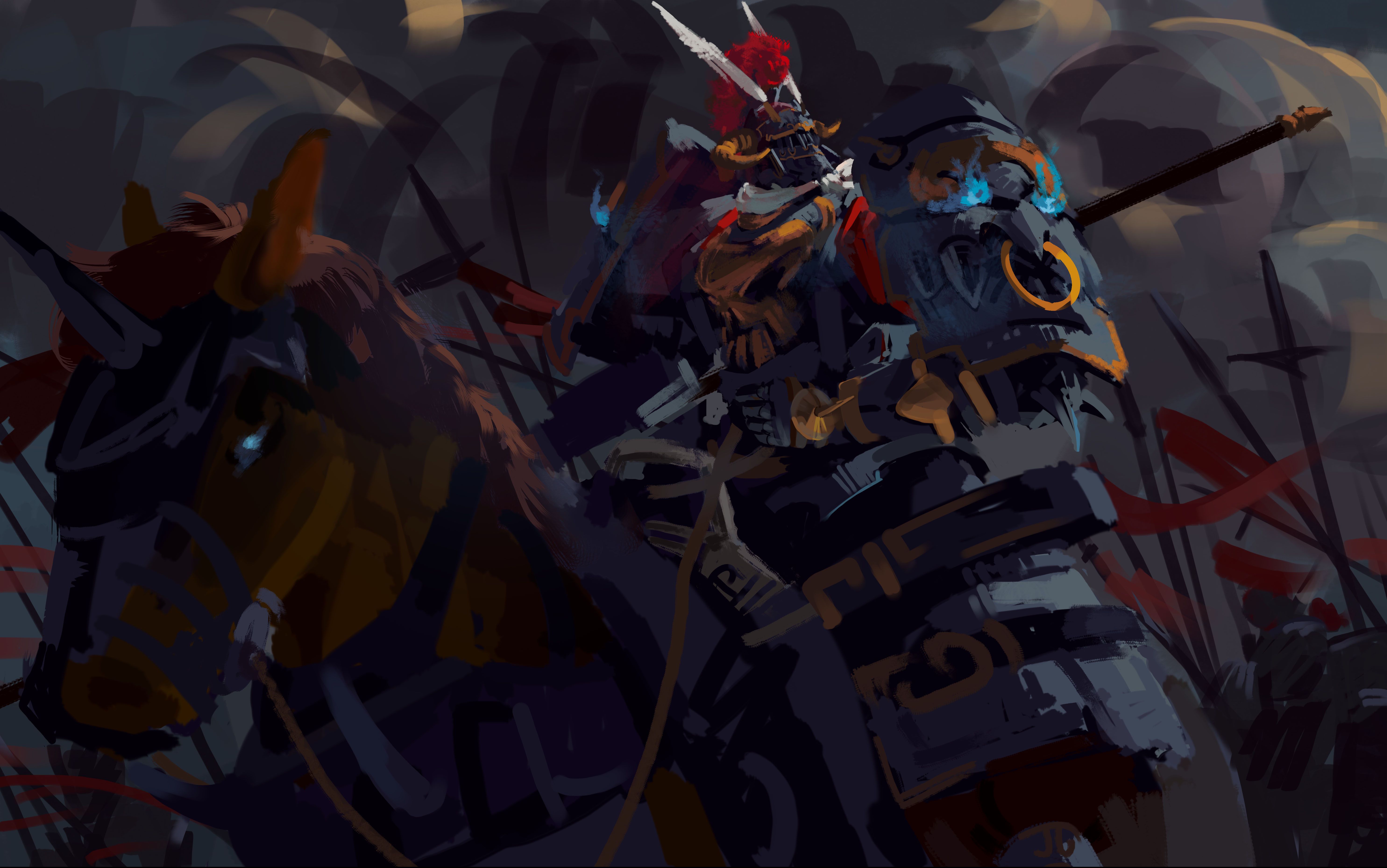 【ps】板绘重骑兵