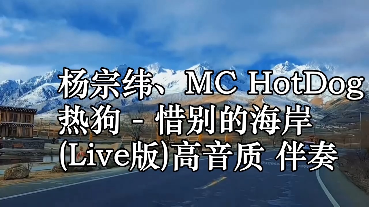 杨宗纬、MC HotDog 热狗  惜别的海岸 (Live版)高音质 伴奏哔哩哔哩bilibili