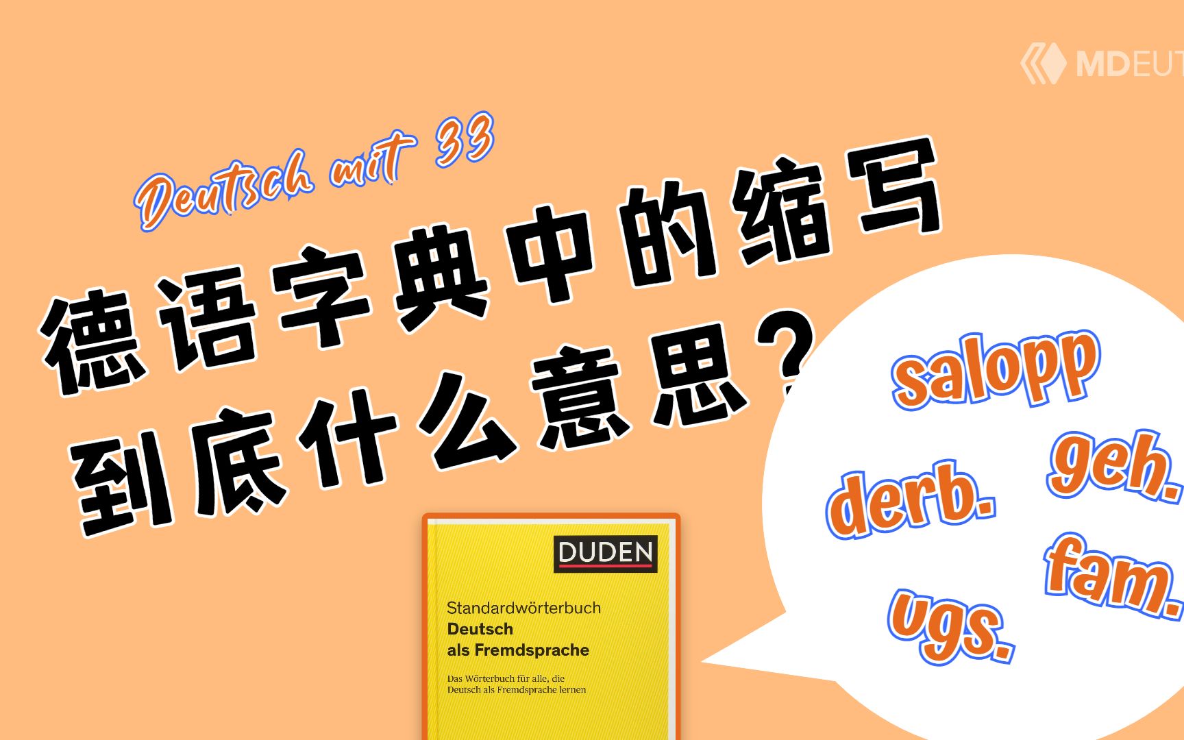 德语字典中的缩写到底是什么意思?哔哩哔哩bilibili