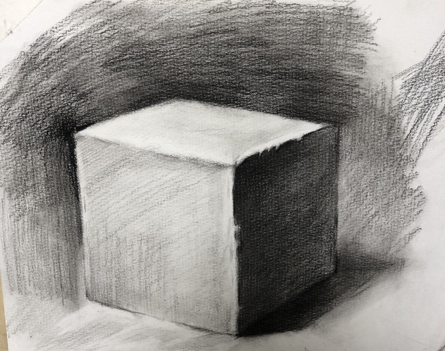 单体素描练习《石膏》